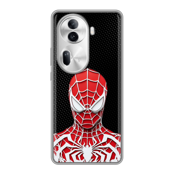 Силиконовый чехол на OPPO Reno 11 Pro с принтом человек паук spiderman