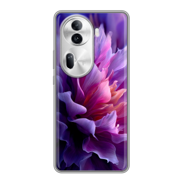 Силиконовый чехол на OPPO Reno 11 Pro с принтом женский цветы