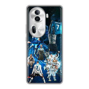 Силиконовый чехол на OPPO Reno 11 Pro с принтом Реал Роналдо