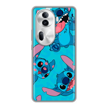 Силиконовый чехол на OPPO Reno 11 Pro с принтом Лило и Стич