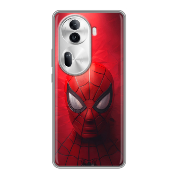 Силиконовый чехол на OPPO Reno 11 Pro с принтом Spiderman Человек паук
