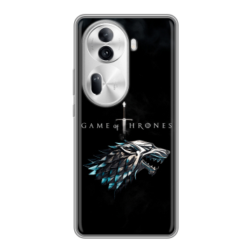 Силиконовый чехол на OPPO Reno 11 Pro с принтом Игра Престолов Game Thrones