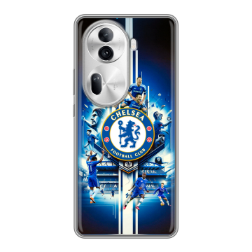 Силиконовый чехол на OPPO Reno 11 Pro с принтом Chelsea Челси Силиконовый чехол на OPPO Reno 11 Pro с принтом Chelsea Челси