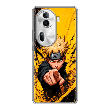 Силиконовый чехол на OPPO Reno 11 Pro с принтом Naruto Наруто