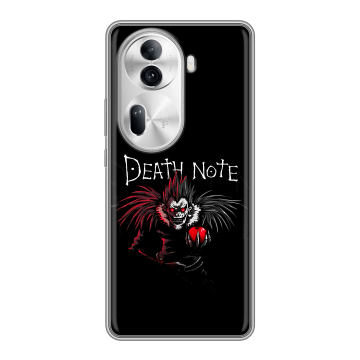 Силиконовый чехол на OPPO Reno 11 Pro с принтом Death note Тетрадь смерти