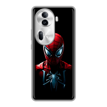 Силиконовый чехол на OPPO Reno 11 Pro с принтом Spiderman Человек паук