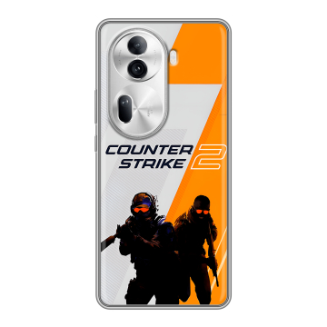 Силиконовый чехол на OPPO Reno 11 Pro с принтом Counter Strike