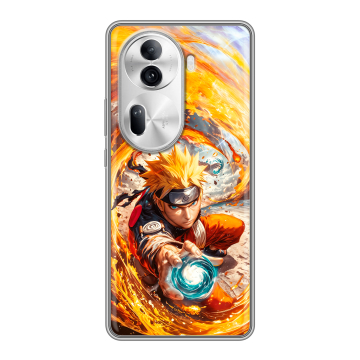 Силиконовый чехол на OPPO Reno 11 Pro с принтом Аниме Наруто Naruto