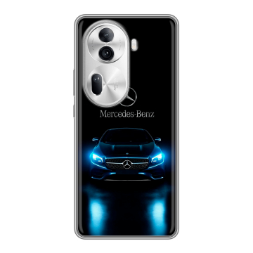 Силиконовый чехол на OPPO Reno 11 Pro с принтом Mercedes Мерседес