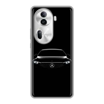 Силиконовый чехол на OPPO Reno 11 Pro с принтом Mercedes Мерседес