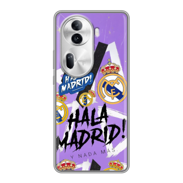Силиконовый чехол на OPPO Reno 11 Pro с принтом Real Madrid Реал Мадрид