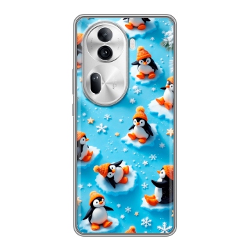Силиконовый чехол на OPPO Reno 11 Pro с принтом Новый год Силиконовый чехол на OPPO Reno 11 Pro с принтом Новый год