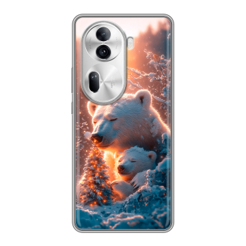 Силиконовый чехол на OPPO Reno 11 Pro с принтом Новый год