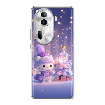 Силиконовый чехол на OPPO Reno 11 Pro с принтом Новый год