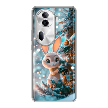 Силиконовый чехол на OPPO Reno 11 Pro с принтом Новый год