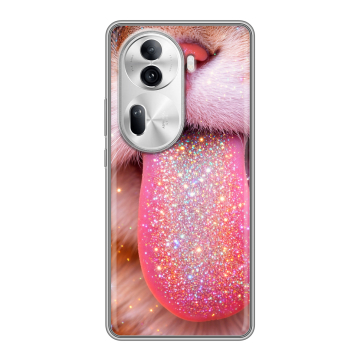 Силиконовый чехол на OPPO Reno 11 Pro с принтом для девочек