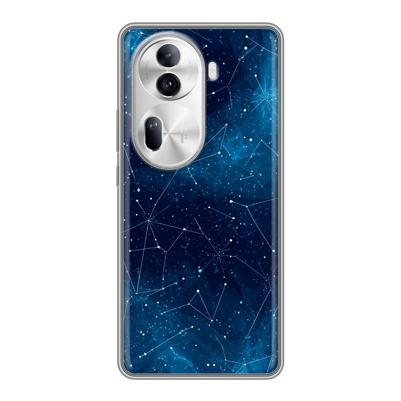 Силиконовый чехол на OPPO Reno 11 Pro с принтом Космос звезды Силиконовый чехол на OPPO Reno 11 Pro с принтом Космос звезды