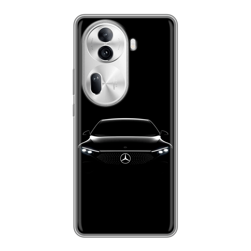 Силиконовый чехол на OPPO Reno 11 Pro с принтом Mercedes Мерседес Силиконовый чехол на OPPO Reno 11 Pro с принтом Mercedes Мерседес