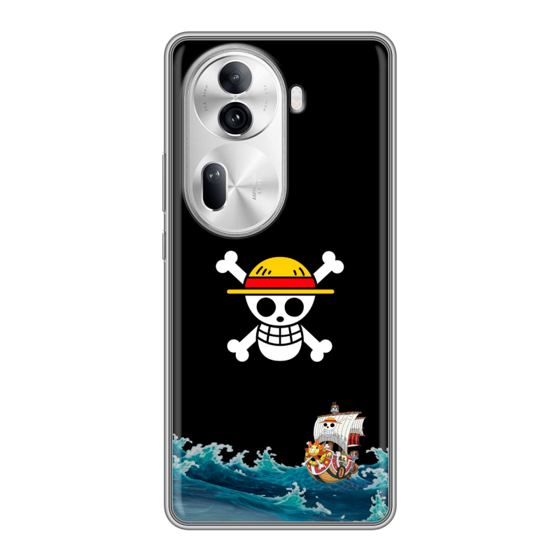 Силиконовый чехол на OPPO Reno 11 Pro с принтом One Piece Ван Пис Силиконовый чехол на OPPO Reno 11 Pro с принтом One Piece Ван Пис