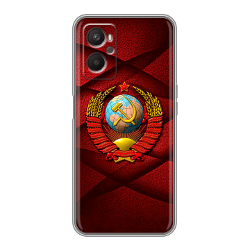 Силиконовый чехол на OPPO A36 с принтом Герб СССР Силиконовый чехол на OPPO A36 с принтом Герб СССР