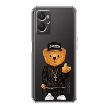 Силиконовый чехол на OPPO A36 с принтом Мишка Силиконовый чехол на OPPO A36 с принтом Мишка
