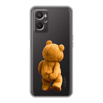Силиконовый чехол на OPPO A36 с принтом Медведь Силиконовый чехол на OPPO A36 с принтом Медведь