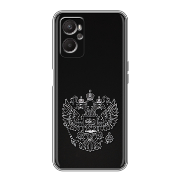 Силиконовый чехол на OPPO A36 с принтом Герб России