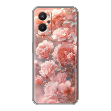 Силиконовый чехол на OPPO A36 с принтом Розовые розы Силиконовый чехол на OPPO A36 с принтом Розовые розы