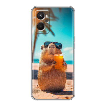 Силиконовый чехол на OPPO A36 с принтом Капибара