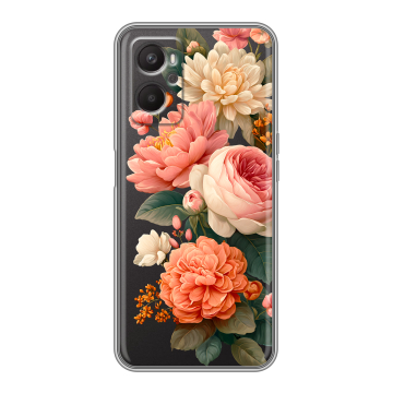 Силиконовый чехол на OPPO A36 с принтом цветы Силиконовый чехол на OPPO A36 с принтом цветы