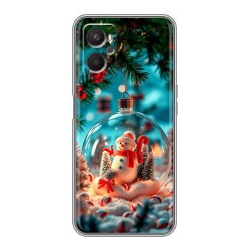 Силиконовый чехол на OPPO A36 с принтом Новый год Силиконовый чехол на OPPO A36 с принтом Новый год