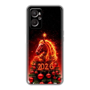 Силиконовый чехол на OPPO A36 с принтом Новый год Силиконовый чехол на OPPO A36 с принтом Новый год