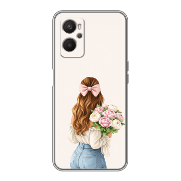 Силиконовый чехол на OPPO A36 с принтом женский Силиконовый чехол на OPPO A36 с принтом женский