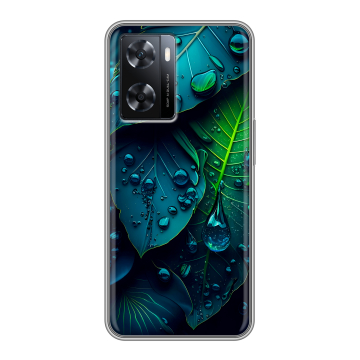 Силиконовый чехол на OPPO A57 с принтом Листья Силиконовый чехол на OPPO A57 с принтом Листья
