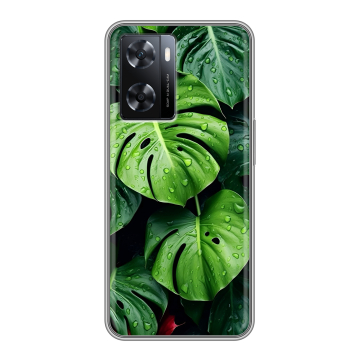 Силиконовый чехол на OPPO A57 с принтом Листья Силиконовый чехол на OPPO A57 с принтом Листья