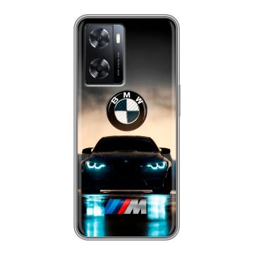 Силиконовый чехол на OPPO A57 с принтом БМВ BMW