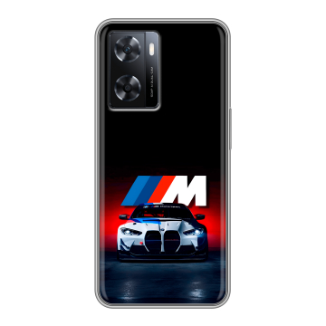 Силиконовый чехол на OPPO A57 с принтом БМВ BMW