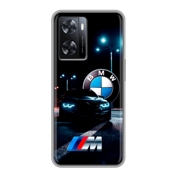 Силиконовый чехол на OPPO A57 с принтом БМВ BMW