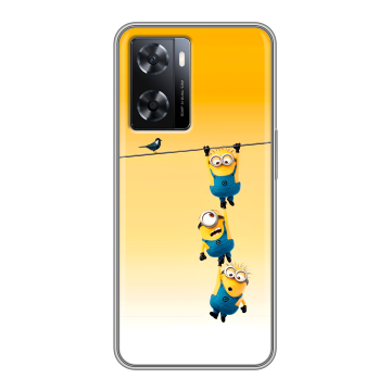 Силиконовый чехол на OPPO A57 с принтом Миньоны Силиконовый чехол на OPPO A57 с принтом Миньоны