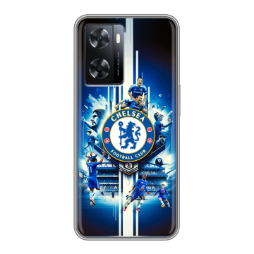Силиконовый чехол на OPPO A57 с принтом Chelsea Челси Силиконовый чехол на OPPO A57 с принтом Chelsea Челси