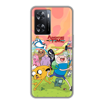 Силиконовый чехол на OPPO A57 с принтом Adventure time Время приключений Силиконовый чехол на OPPO A57 с принтом Adventure time Время приключений