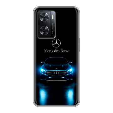 Силиконовый чехол на OPPO A57 с принтом Mercedes Мерседес