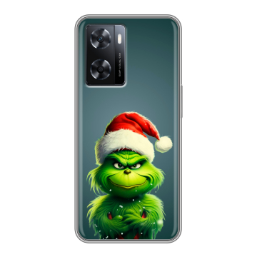 Силиконовый чехол на OPPO A57 с принтом Новый год Силиконовый чехол на OPPO A57 с принтом Новый год