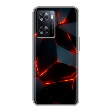 Силиконовый чехол на OPPO A77 с принтом Яркие абстракции Силиконовый чехол на OPPO A77 с принтом Яркие абстракции