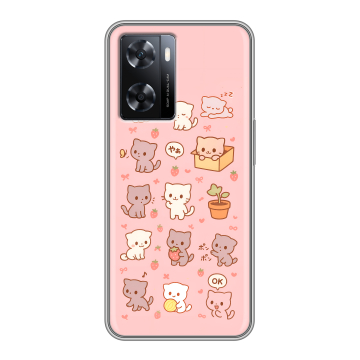 Силиконовый чехол на OPPO A77 с принтом Hello Kitty Хелоу Кити Силиконовый чехол на OPPO A77 с принтом Hello Kitty Хелоу Кити