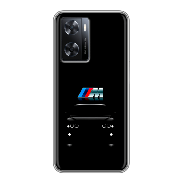 Силиконовый чехол на OPPO A77 с принтом БМВ BMW
