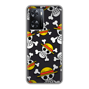 Силиконовый чехол на OPPO A77 с принтом One Piece Ван Пис