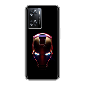 Силиконовый чехол на OPPO A77 с принтом IronMan Железный человек