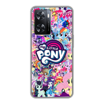 Силиконовый чехол на OPPO A77 с принтом My little pony Дружба чудо