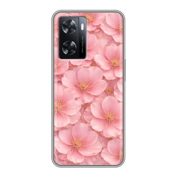 Силиконовый чехол на OPPO A77 с принтом женский